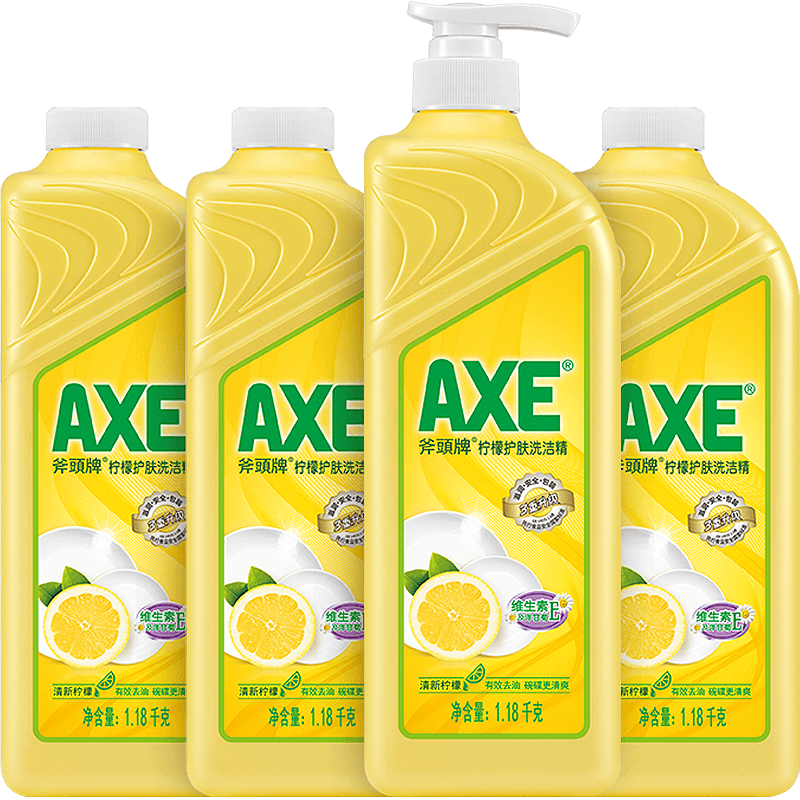 AXE 斧頭 牌檸檬護手洗潔精1.18kg*4