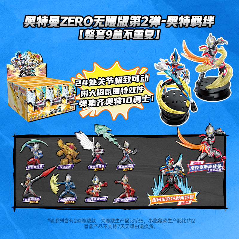 88VIP會(huì)員：奇妙積木 keeppley 奧特曼ZERO無限版系列 75172 第2彈 奧特羈絆 盲盒積木人【端盒，內(nèi)含9款】