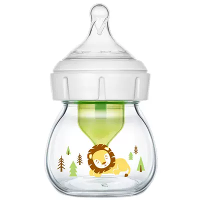 需福袋、88會(huì)員：布朗博士 小獅子玻璃奶瓶 60ml 0-3月寶寶
