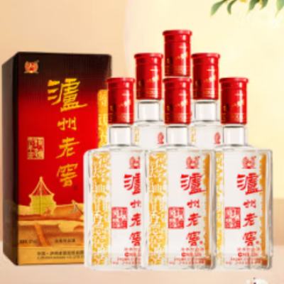 百億補貼、plus會員：瀘州老窖 六年窖頭曲52度 500ml 6瓶 整箱裝 x2件送京東plus年卡