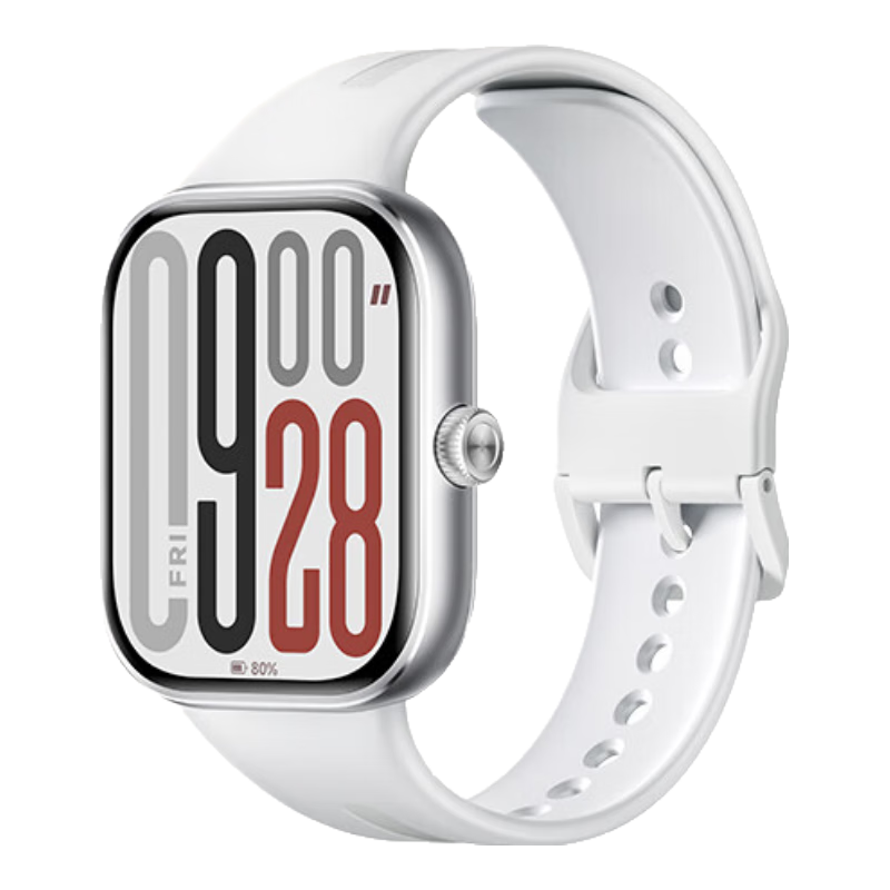 Plus、小米 REDMI Watch 5 皎月銀 國家補貼 澎湃OS 2 心率血氧監測 藍牙通話 紅米手表5 智能手表 小米汽車