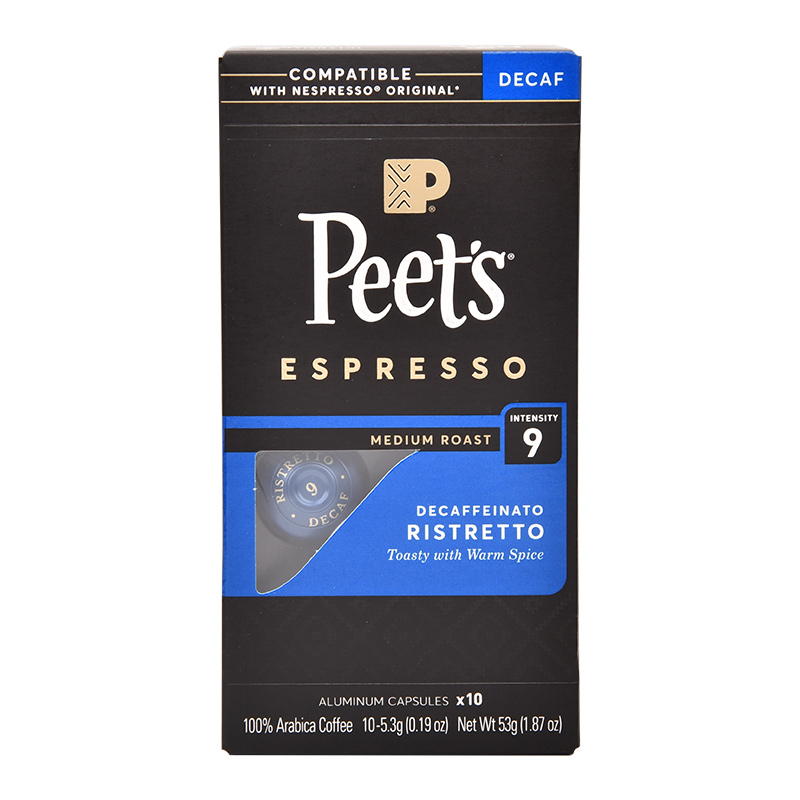 Peet's COFFEE 皮爺咖啡 Nespresso Original適配咖啡膠囊 9號低因咖啡