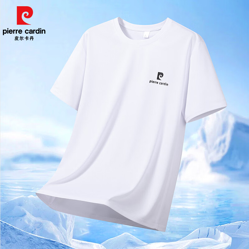 pierre cardin 皮爾·卡丹 男士冰絲速干透氣短袖T恤