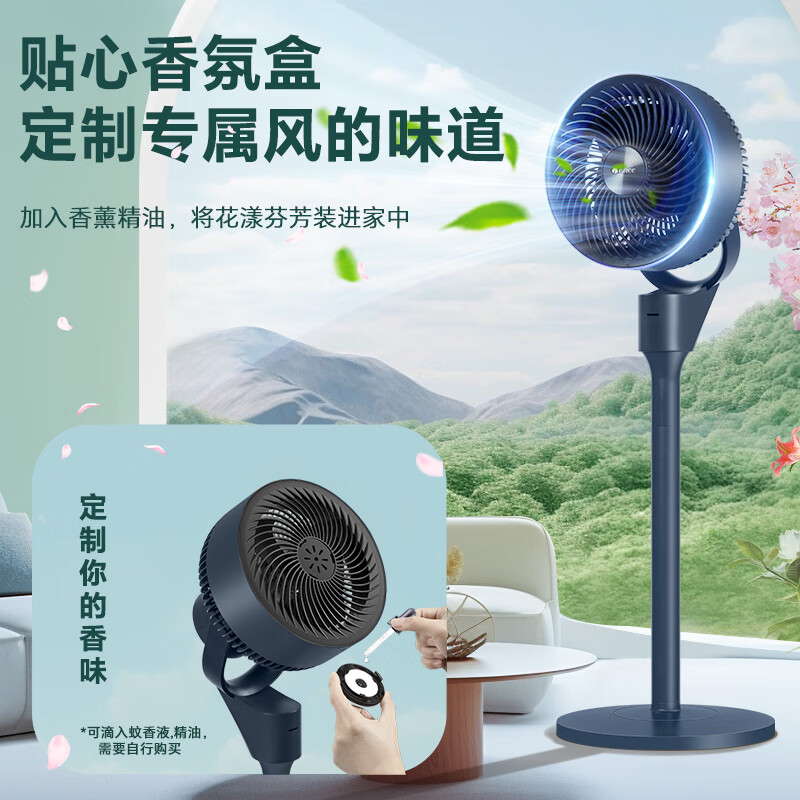 格力 GREE 空氣循環(huán)扇大風(fēng)力家用電風(fēng)扇落地扇電扇臺(tái)地兩用輕音低噪遙控款