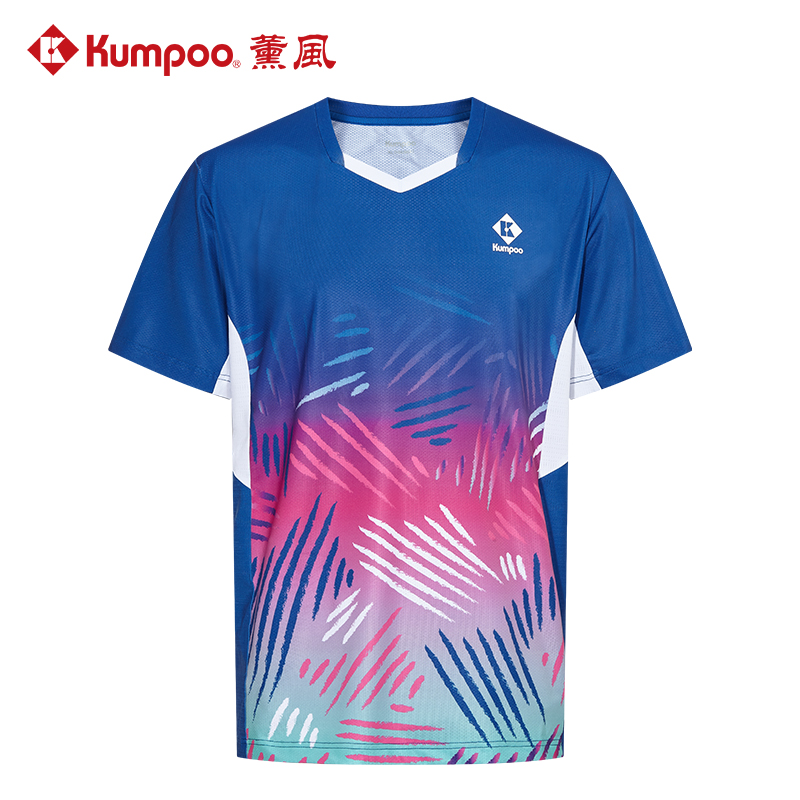 薰風 KUMPOO 羽毛球服大賽服上衣短袖男女款熏風訓(xùn)練運動服