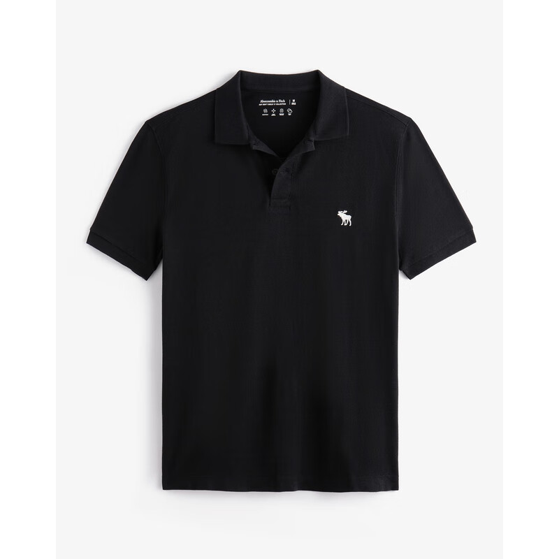 Abercrombie & Fitch 男裝25夏季新款經(jīng)典小麋鹿POLO衫T恤KI124-5182