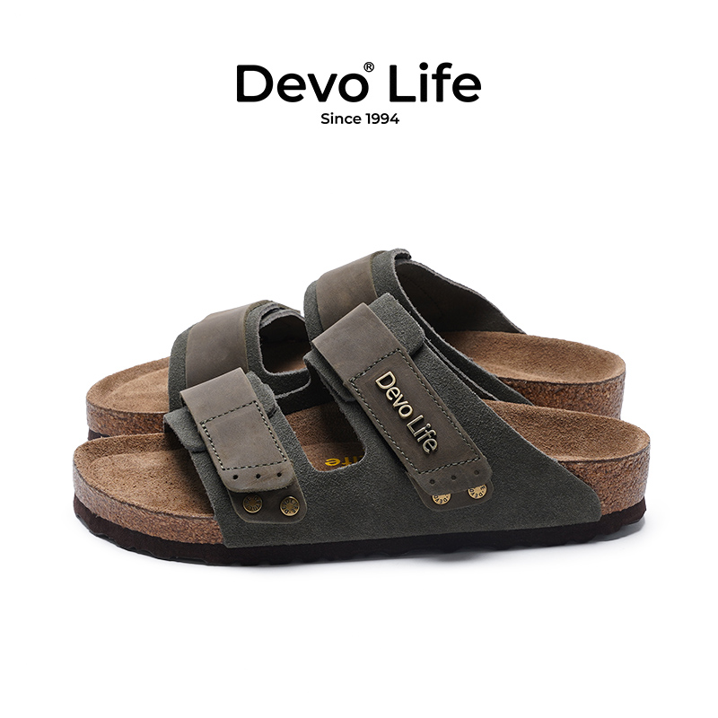 的沃 Devo Life 清倉！17款任選 反絨牛皮軟木拖鞋