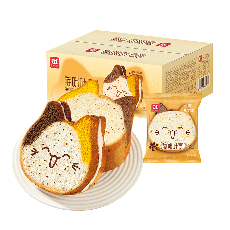 a1 早餐面包貓咪吐司牛乳味360g