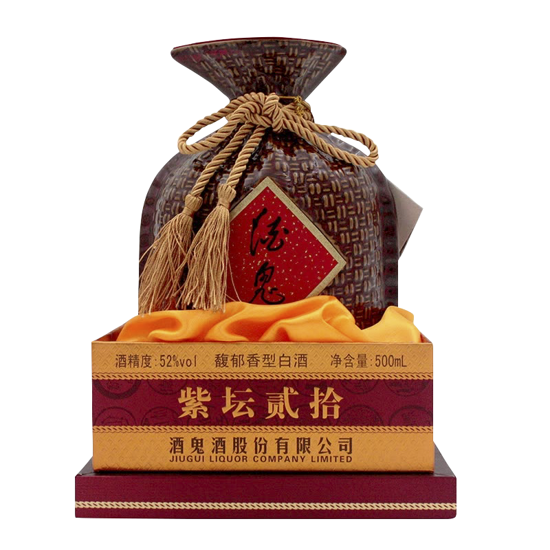 plus、需首購：酒鬼 紫壇貳拾 馥郁香型白酒 52度 500ml 單瓶裝