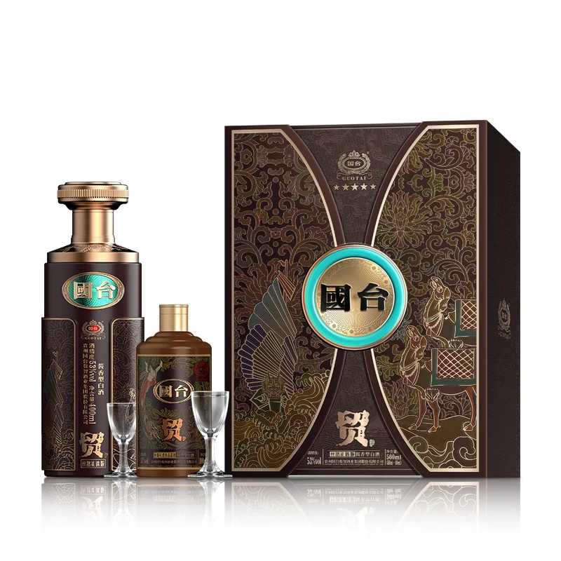 國臺 絲路禮遇版 53度醬香型白酒 500mL 禮盒裝