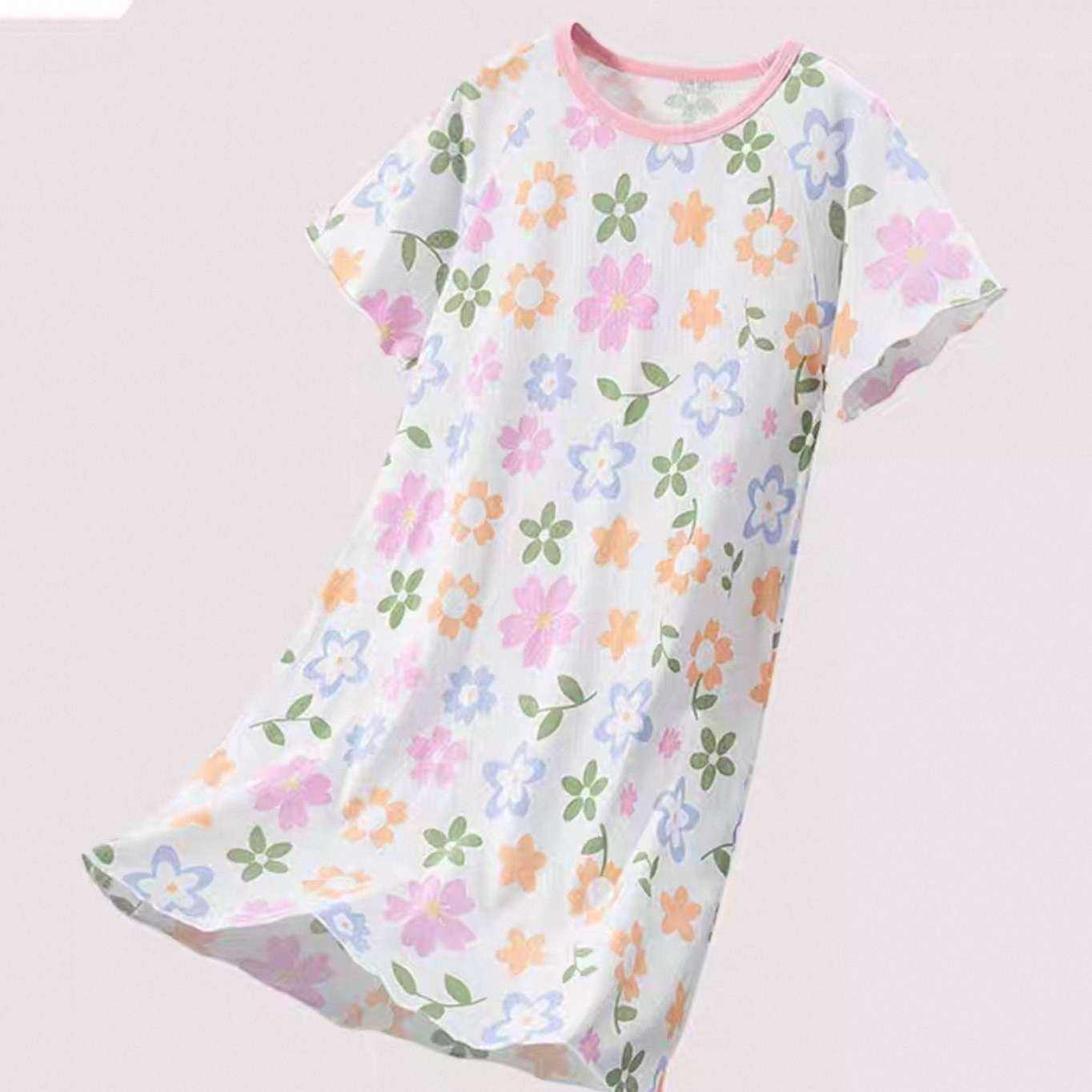 88VIP、需首購(gòu)：MARCOLOR 馬卡樂(lè) 兒童A類純棉網(wǎng)眼睡裙家居服*2件（110~160碼）多款