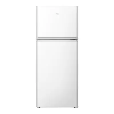 限地區、聚劃算百億補貼：TCL 116升雙門迷你白色小冰箱