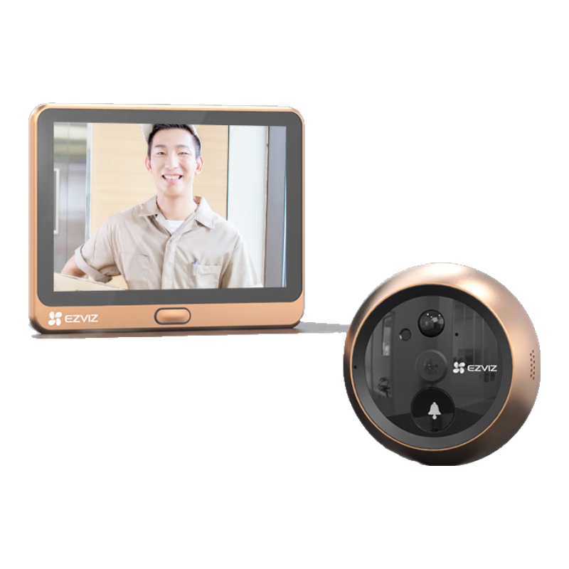 Plus、螢石 DP2C-3MP 300萬超清 攝像頭 可視門鈴防盜門 無卡
