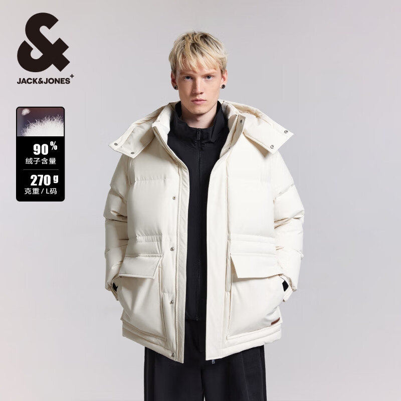 杰克瓊斯 冬季高充絨羽絨服合集 270g 月光灰