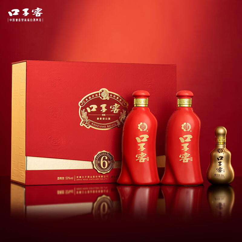 口子窖 六年型 兼香型白酒 50度 550ml*2瓶
