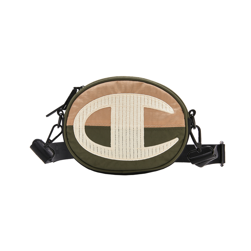 Champion 冠軍 撞色刺繡手機(jī)包斜挎包