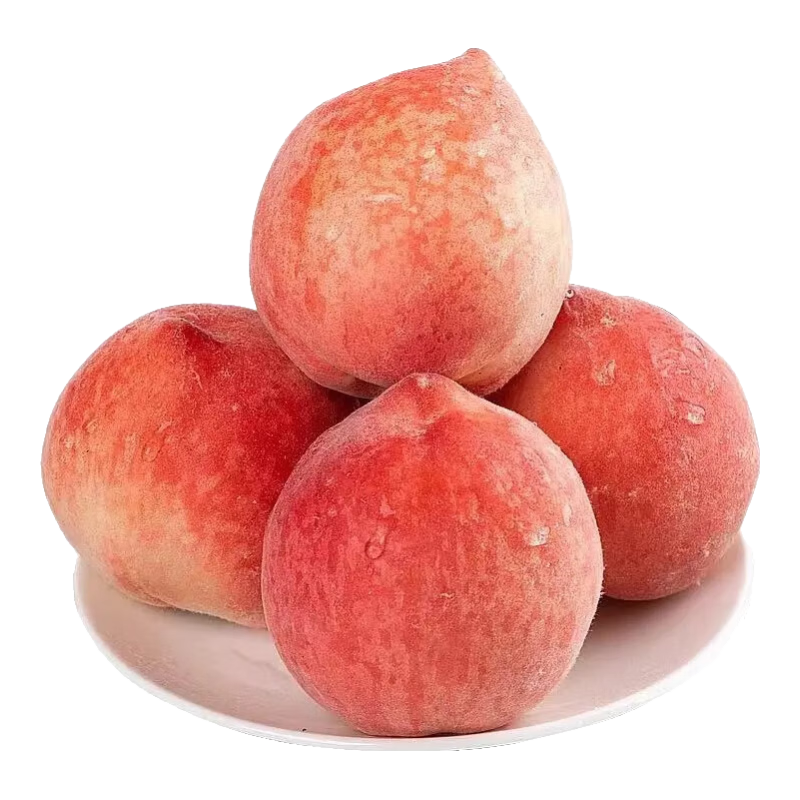 需首購： 隴百味 山西水蜜桃 凈重4.5斤單果70g+