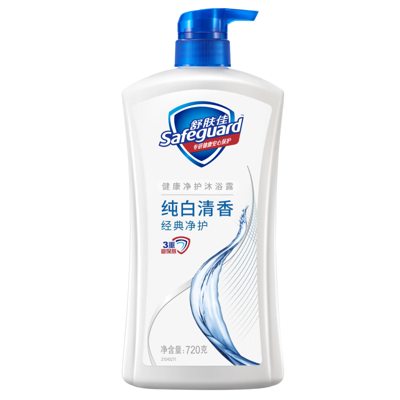 PLUS會(huì)員、需首購(gòu)：舒膚佳 健康凈護(hù)沐浴露純白清香720g+湊單