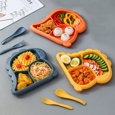 依芬洛 嬰兒兒童餐盤寶寶餐具叉勺三件套