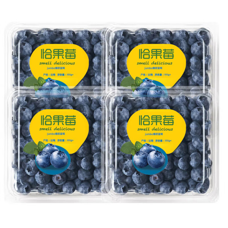 櫻鮮 云南藍莓 12mm單果 4盒*100g