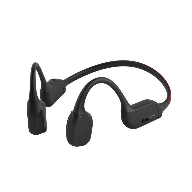 國補：飛利浦（PHILIPS）氣傳導(dǎo)藍牙耳機運動無線耳機跑步騎行耳機 夜跑燈帶TAA7607