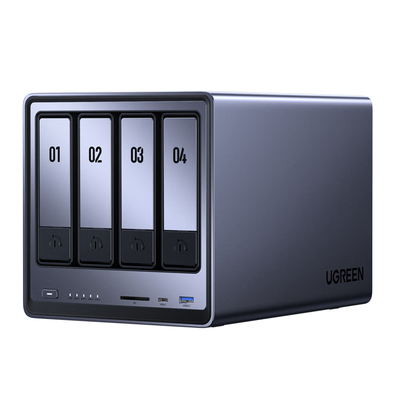國家補貼、限地區：綠聯 私有云DXP4800 Plus 16G內存四盤位NAS網絡存儲