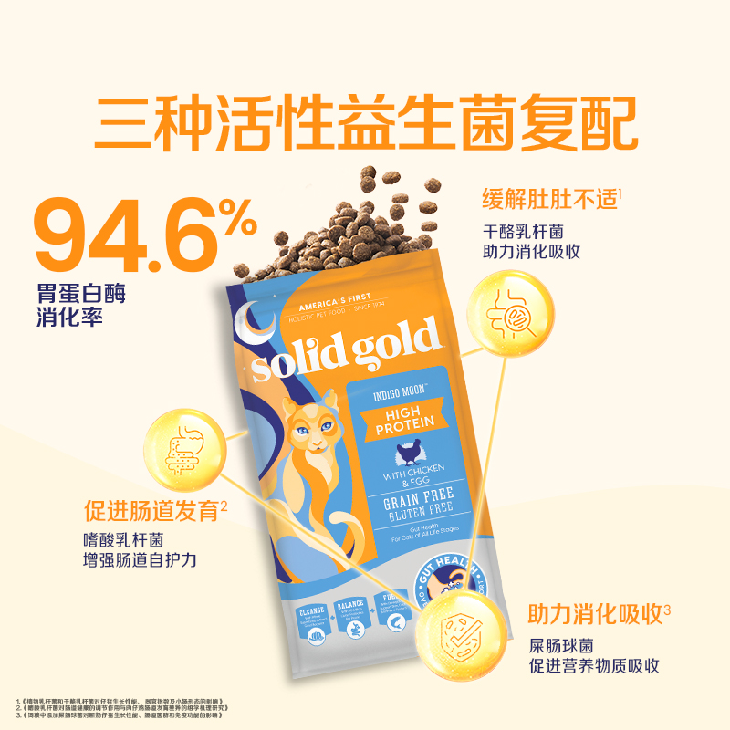 素力高 貓糧高蛋白貓糧 金裝金素雞 成貓幼貓全價貓糧 12磅/5.44kg