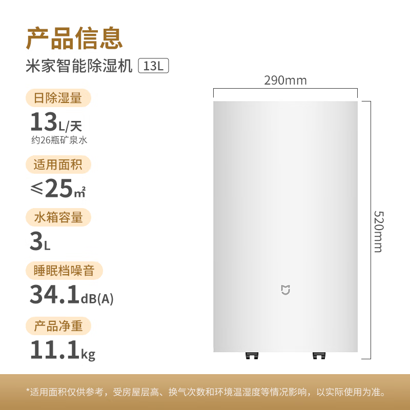 米家 MIJIA DM-CS13BFA5A 除濕器 白色