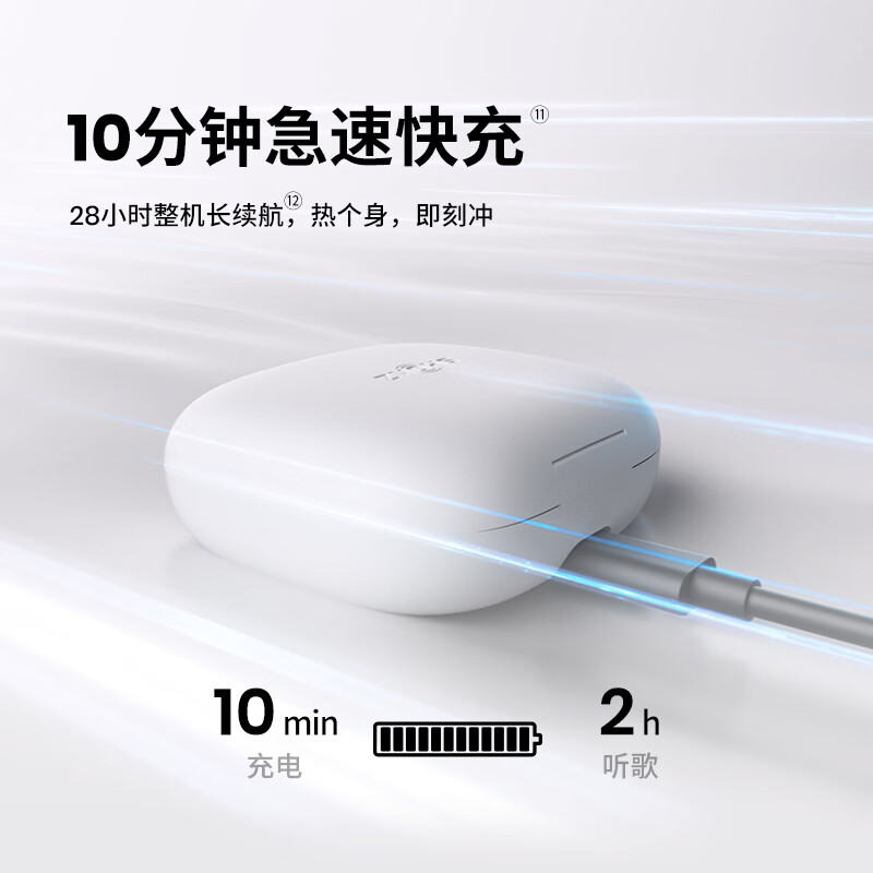 韶音 OpenFit Air T511 開放式真無線降噪藍牙耳機 冰川白