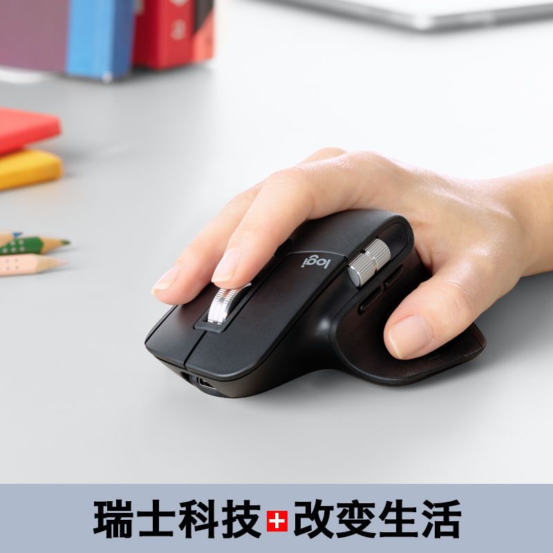 羅技 logitech MX Master 3S 2.4G藍牙 雙模無線鼠標 8000DPI