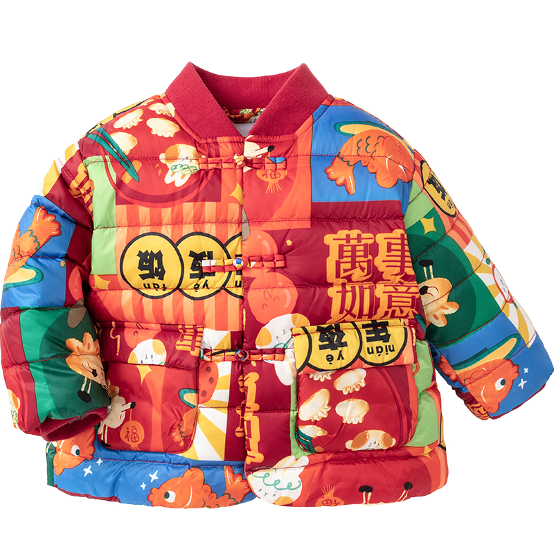PLUS會員：巴拉巴拉 兒童羽絨服 年拜年服洋氣潮