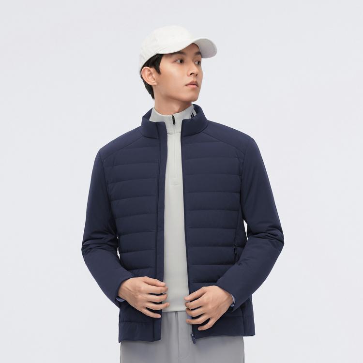 BOSIDENG 波司登 秋季高端輕暖鵝絨短款立領長袖輕薄羽絨服外套
