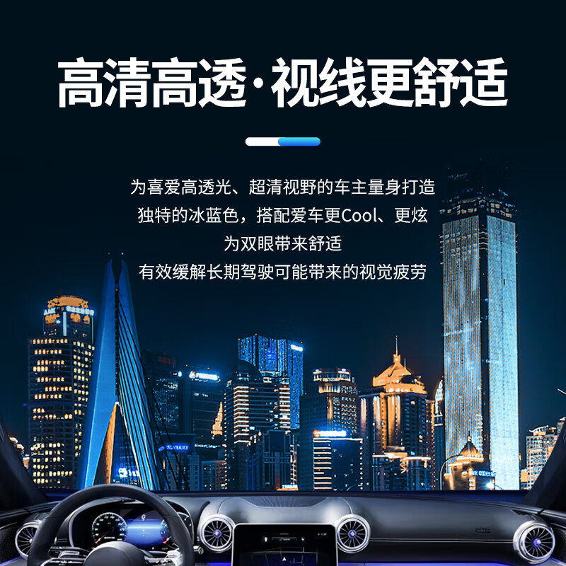 龍膜 汽車貼膜 暢領80 前深后高透