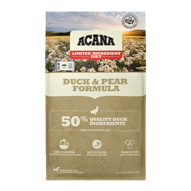 ACANA 愛肯拿 單一來源系列 無谷鴨肉梨全犬全階段狗糧11.4kg