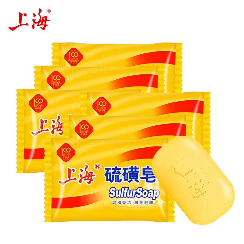 上海藥皂 硫磺皂 85克 *6塊