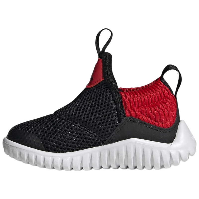 adidas 嬰幼童舒適輕便低幫學(xué)步鞋網(wǎng)面透氣耐磨男童一腳蹬兒童休閑板鞋
