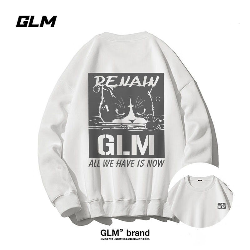 plus會員:GLM 男款秋季圓領長袖衛(wèi)衣 多色可選