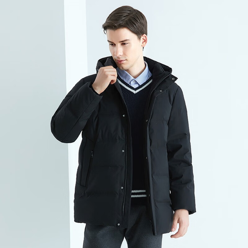 plus會(huì)員：坦博爾 羽絨服男加厚可脫卸帽秋冬厚外套TF236507
