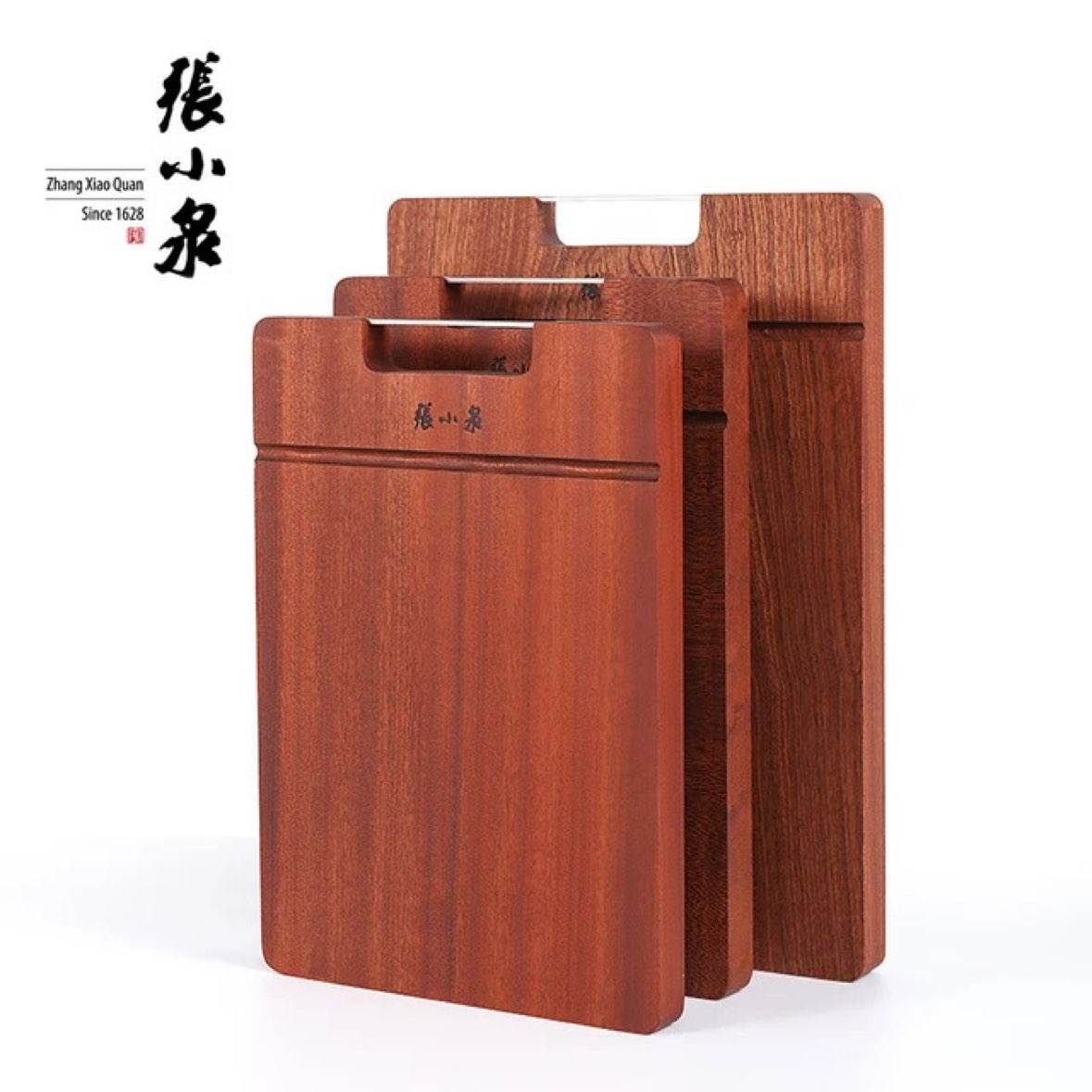 張小泉砧板烏檀木加厚切菜板實(shí)木家用搟面案板方形菜墩 【整木】烏檀木砧板34*24*2.5cm
