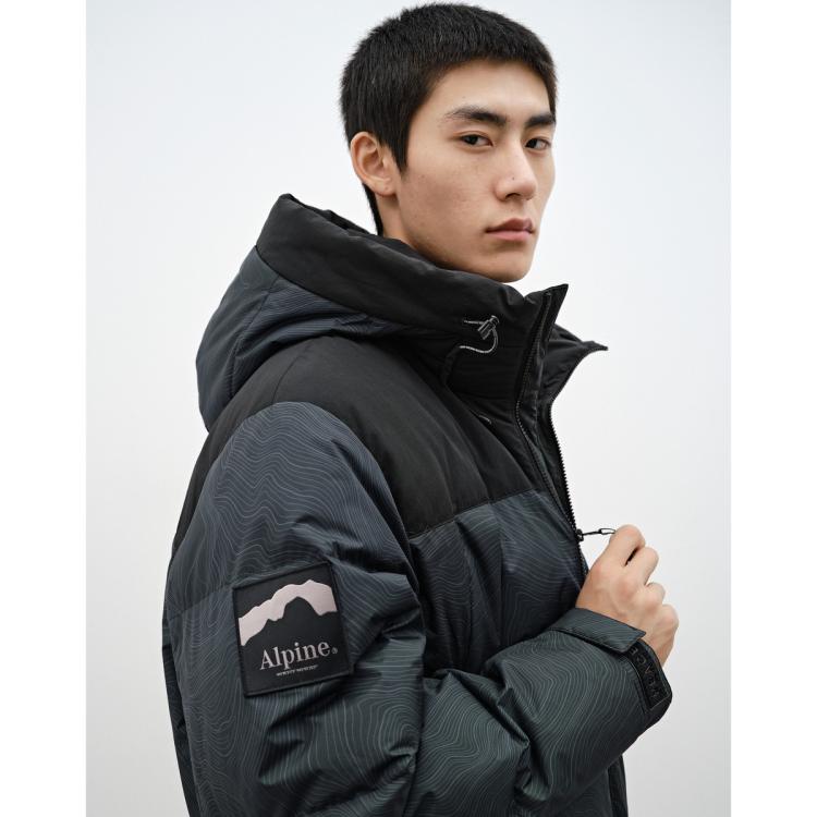 太平鳥 男式連帽短款外套 羽絨服