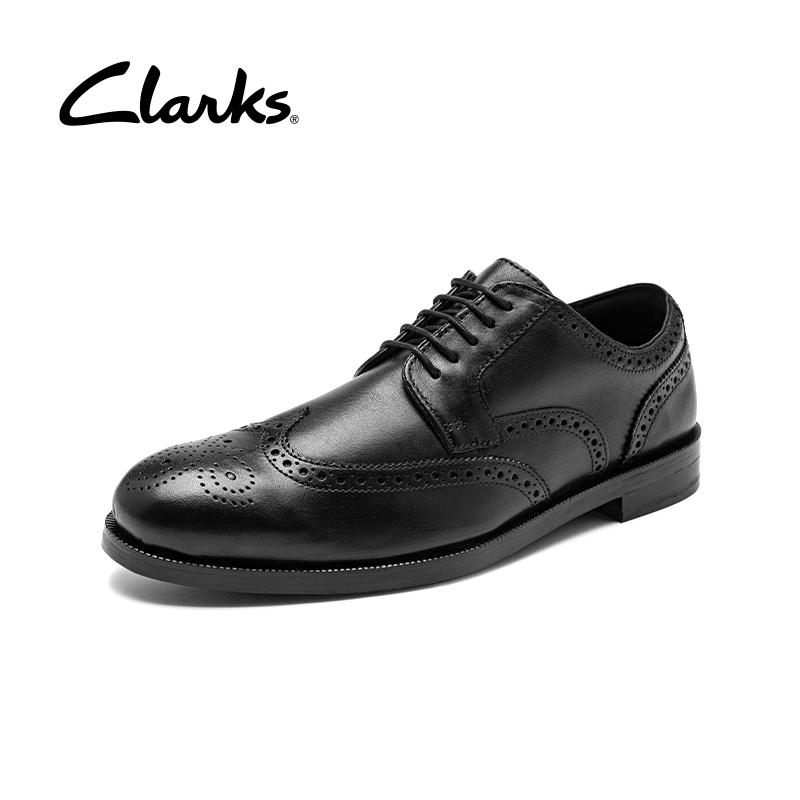 Clarks 其樂 男士商務(wù)正裝皮鞋 Craftdean Wing-22