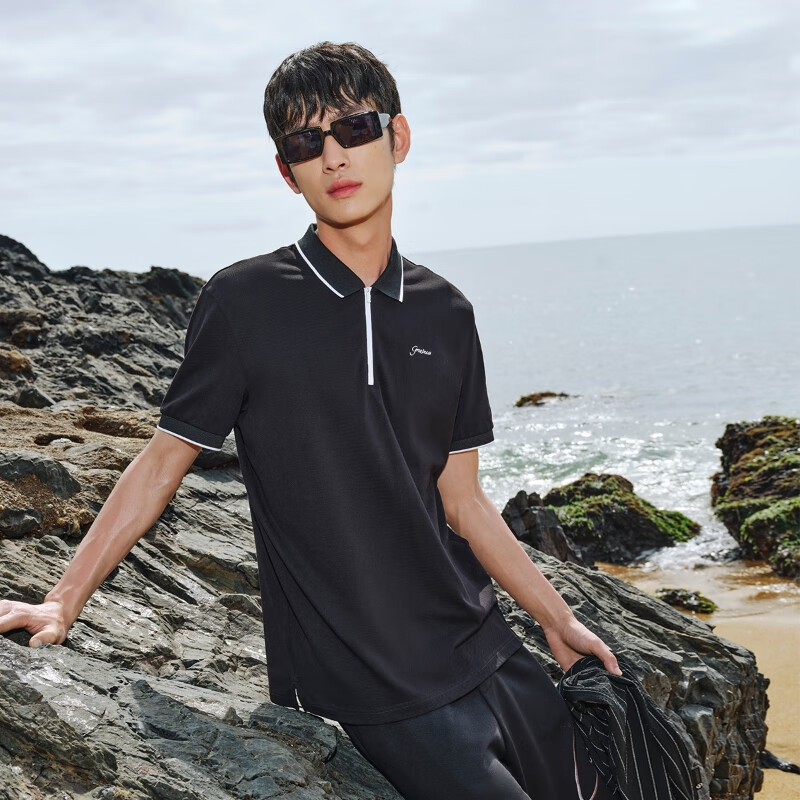 20點開始：JACK&JONES 杰克瓊斯 polo衫零壓吸濕速干舒適翻領短袖