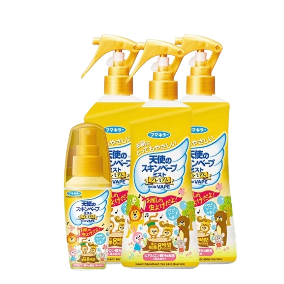 未來 【自營】VAPE驅蚊噴霧柑橘母嬰防叮防蚊水日本本土版200ml*3+60ml