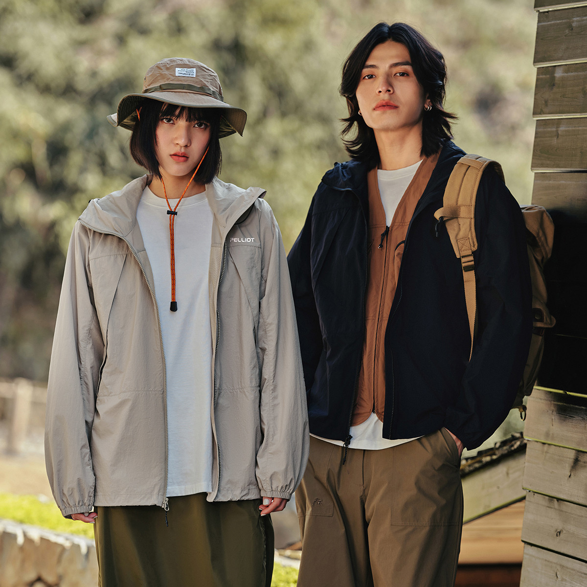 限尺碼：伯希和 PELLIOT 戶外時(shí)尚百搭休閑運(yùn)動(dòng)外套男女同款?yuàn)A克防風(fēng)登山風(fēng)衣