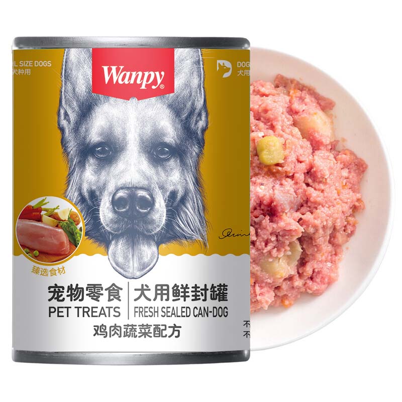 頑皮 狗罐頭 雞肉蔬菜鮮封罐4500g(375g*12罐)