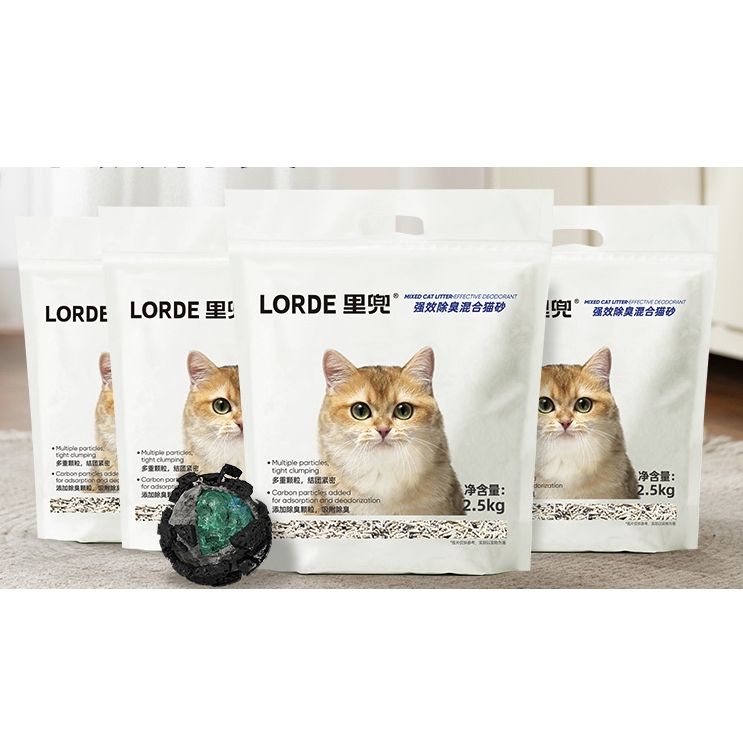 LORDE 里兜 強效除臭混合貓砂4袋10kg