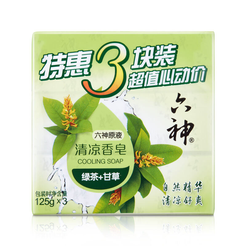 88VIP會員：六神 清涼香皂125g*3盒