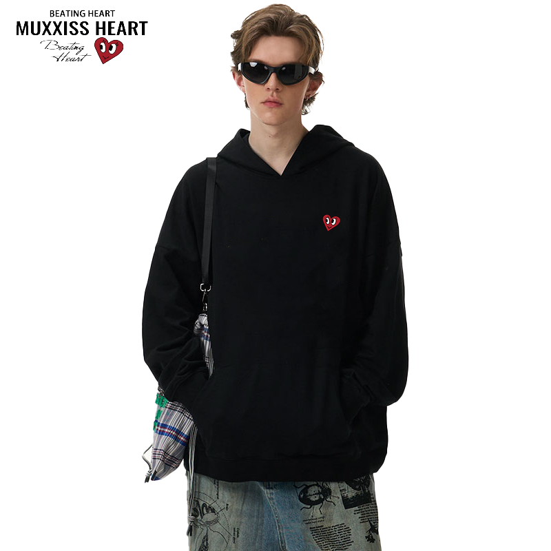 MUXXISS HEART/麥克斯桃心 聯名重磅新款 情侶潮牌連帽衛衣