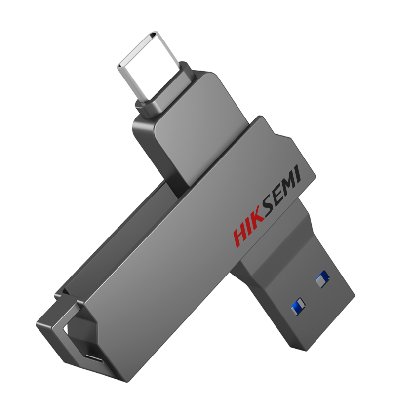 PLUS會員：海康威視 X307C USB 3.1 U盤 灰色 128GB USB-A/Type-C雙口