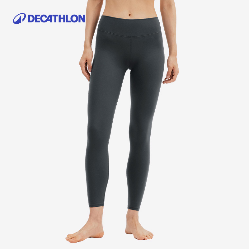 迪卡儂 DECATHLON 鯊魚褲加絨跑步運動戶外打底保暖修身高腰提臀緊身女SAY1